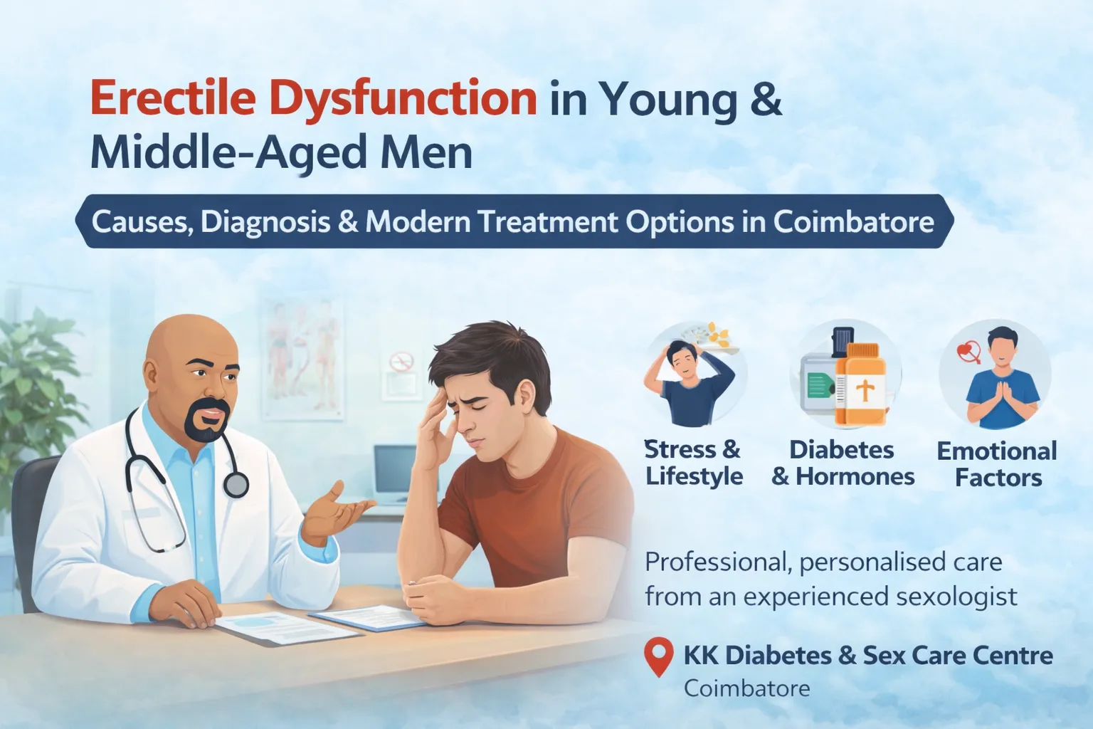 Erectile Dysfunction in Young & Middle-Aged Men