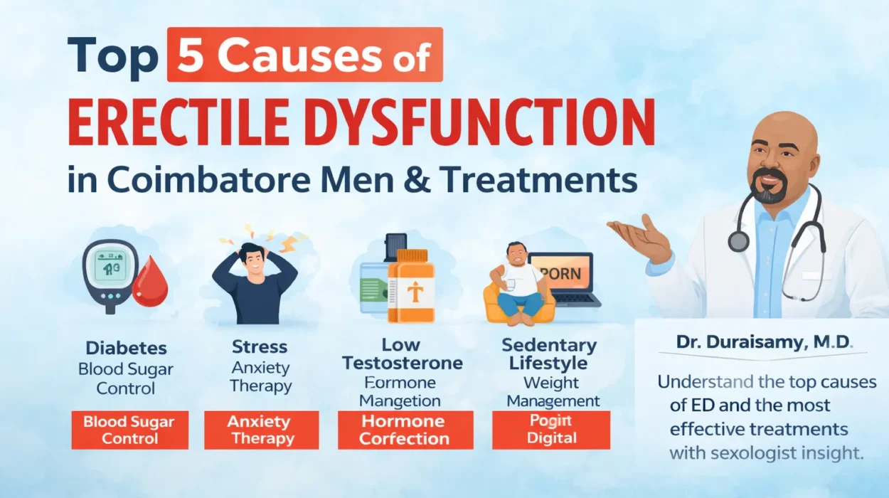 Top 5 Causes of Erectile Dysfunction in Coimbatore Men and Treatments