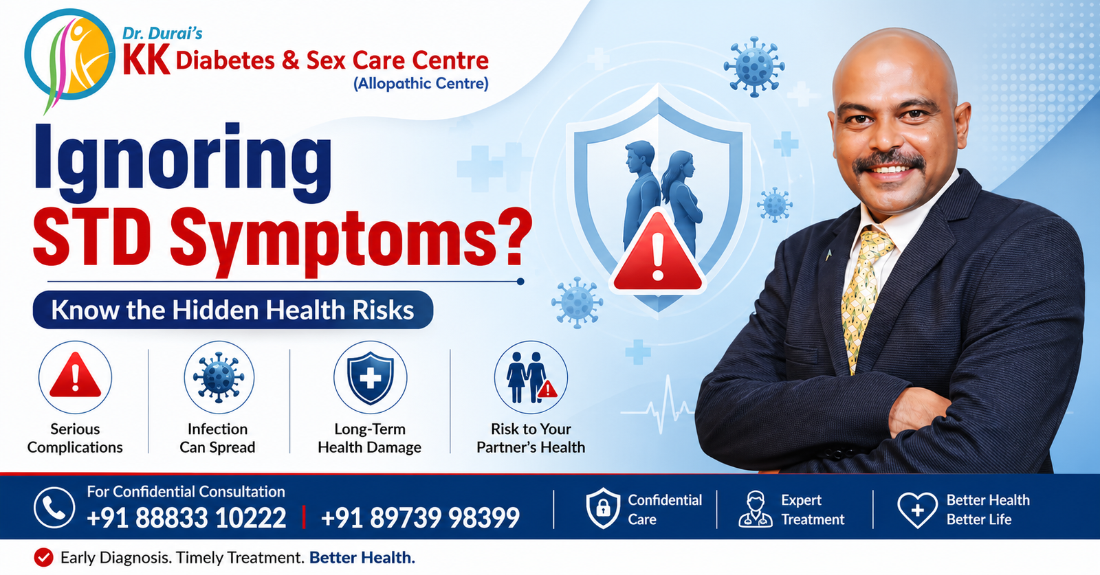 Ignoring STD symptoms – hidden health risks explained by Dr Duraisamy at KK Diabetes & Sex Care Centre