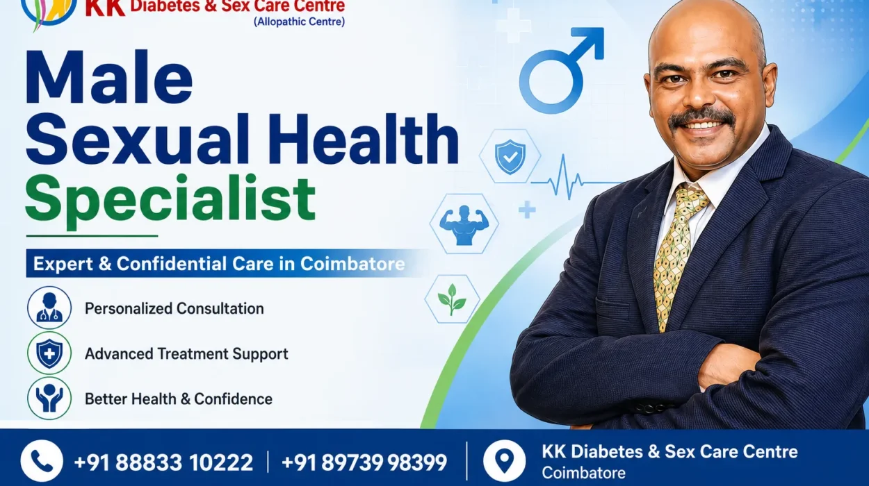 Male Sexual Health Specialist in Coimbatore providing expert confidential care at KK Diabetes & Sex Care Centre