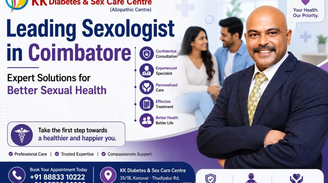 Leading Sexologist in Coimbatore providing expert solutions for better sexual health at KK Diabetes & Sex Care Centre